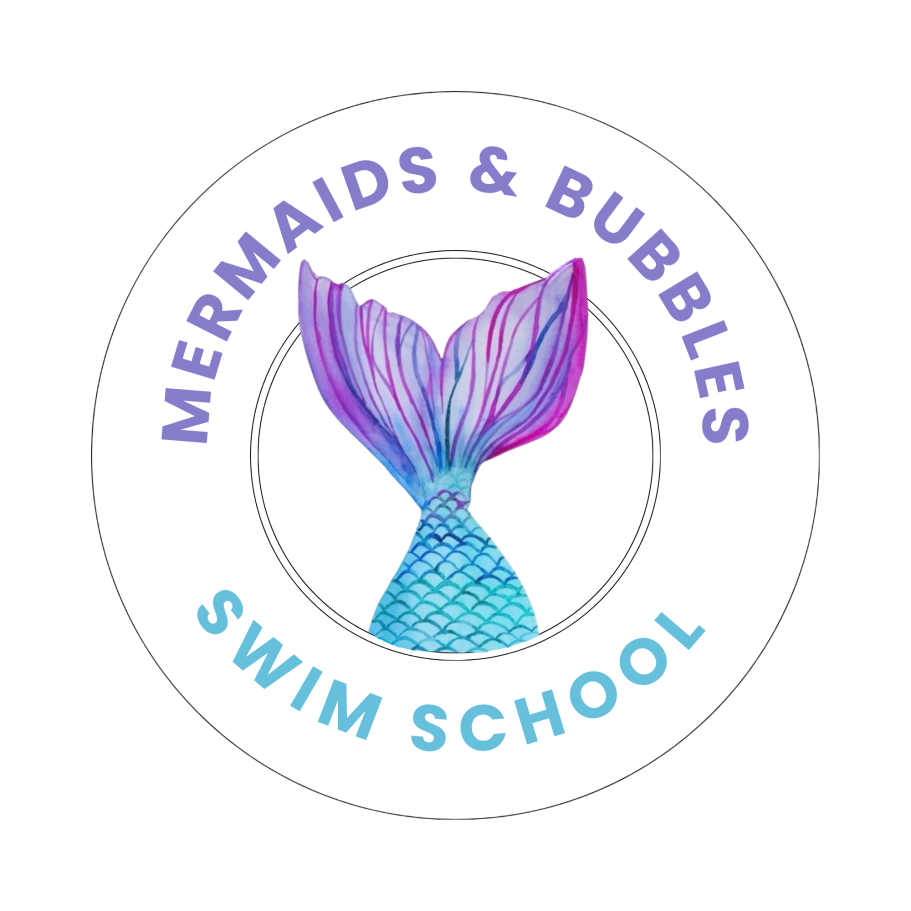 Mermaids & Bubbles logo — children's mermaid and monofin swim school, South Devon